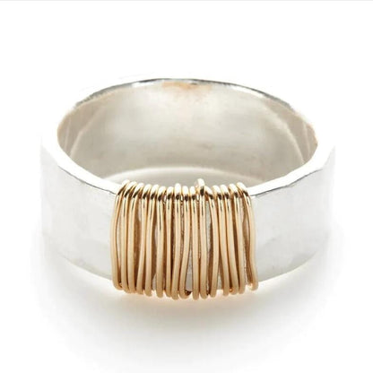 HANDMADE SILVER & COIL RING by Harrison & James - ring product image 3