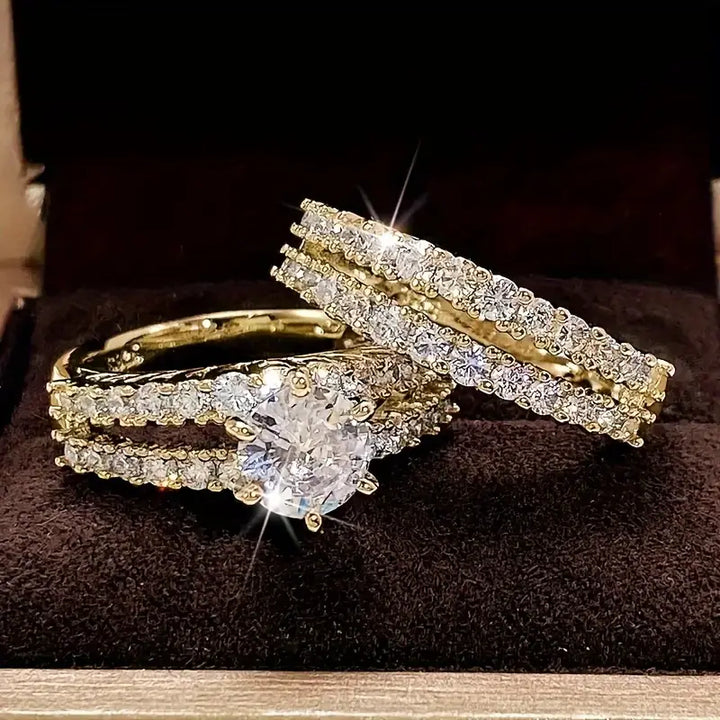 Eternal Radiance Ring Set | Gold by Harrison & James - ring product image 1