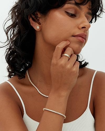 Tennis bracelet | Gold by Harrison & James - bracelet product image 3