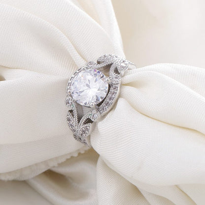 VINTAGE ZIRCONIA SILVER BRAIDED RING by Harrison & James - ring product image 3