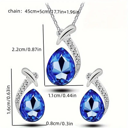 Classic Mermaid Elegance Jewelry Set | White Gold by Harrison & James - jewelry set product image 2