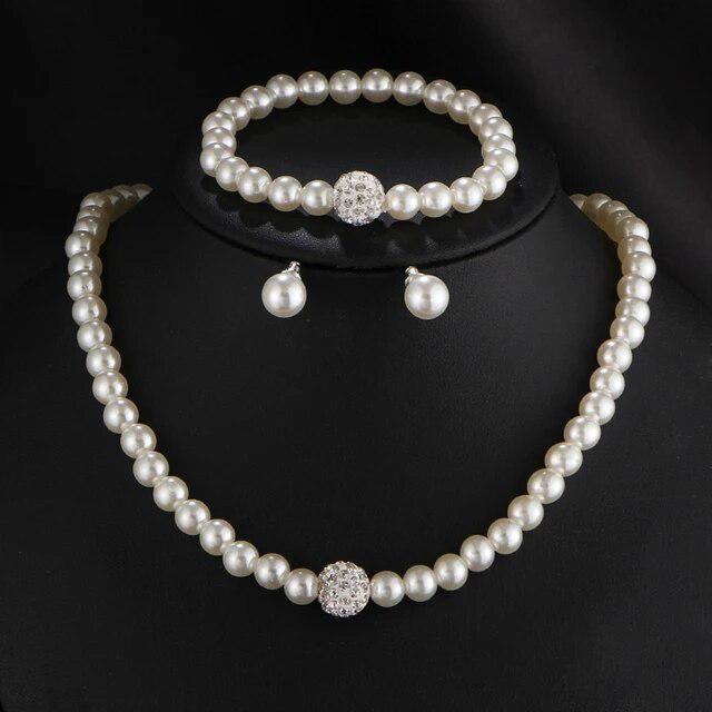 Elegant Pearl Set by Harrison & James - jewelry product image 1