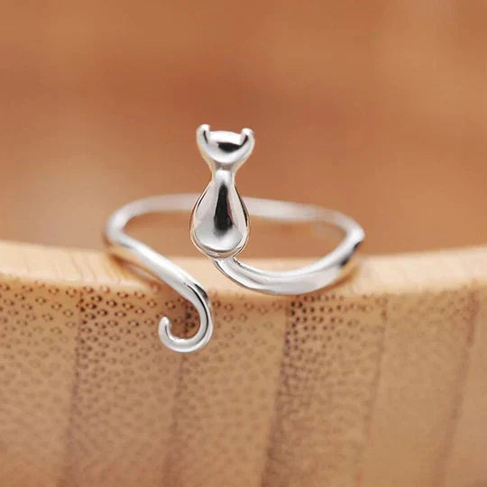 Boyle™ | Open Vintage Cat Ring by Harrison & James - ring product image 1