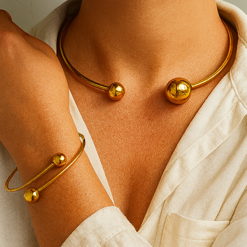 Glow™ | Gold Bracelet Set by Harrison & James - bracelet product image 1