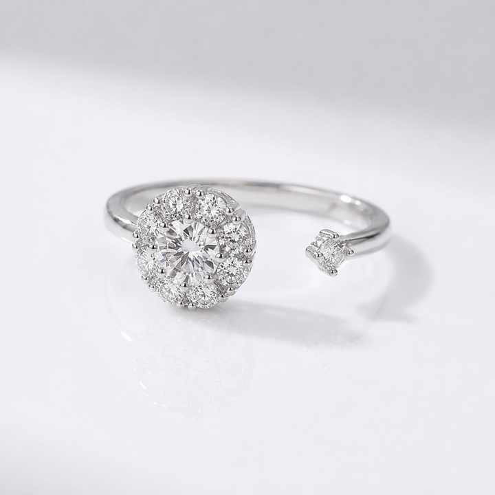 DIAMOND CLUSTER RING - (ADJUSTABLE) by Harrison & James - ring product image 1
