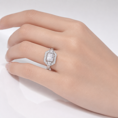 DIAMOND SQUARE VINTAGE RING by Harrison & James - ring product image 2