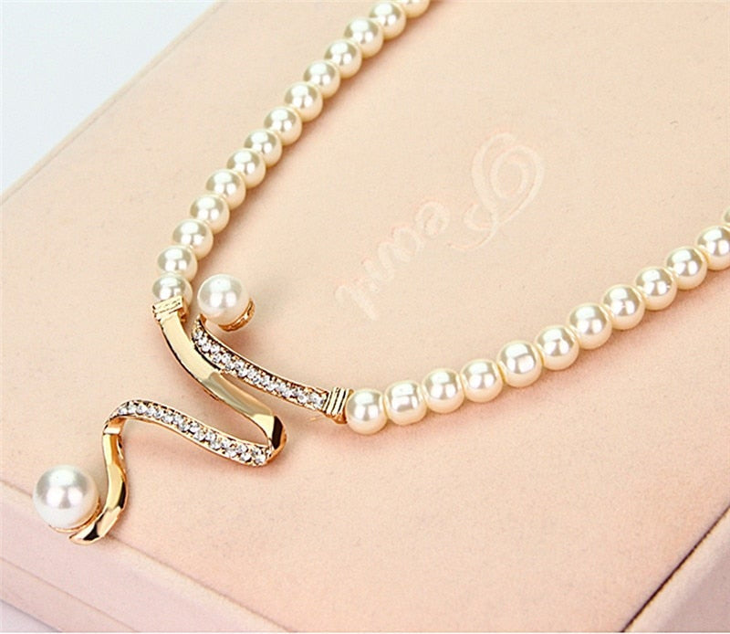 Natural Pearl Necklace + Earrings Set by Harrison & James - earrings product image 4