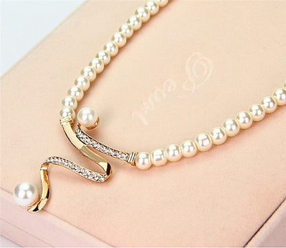 Natural Pearl Necklace + Earrings Set by Harrison & James - earrings product image 4