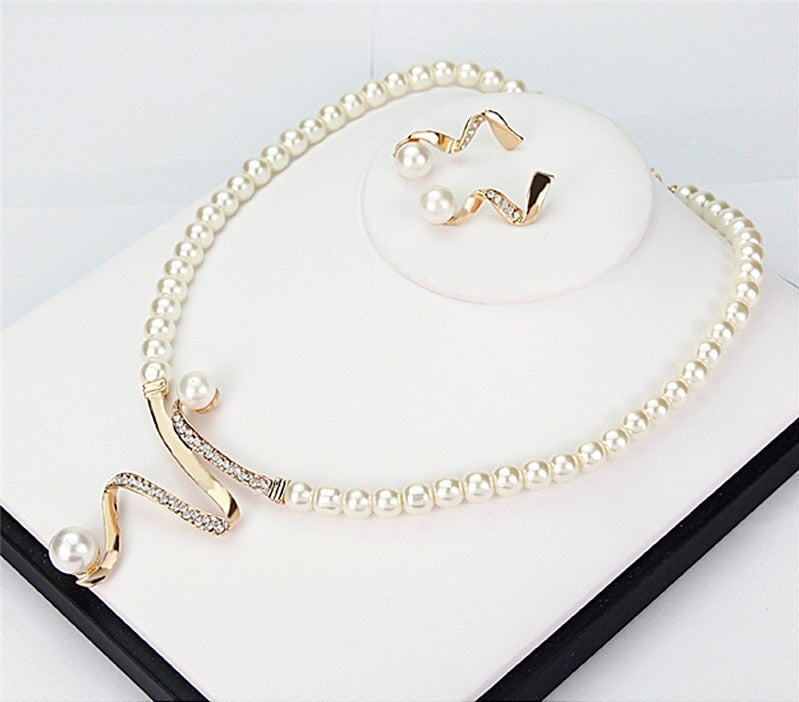 Natural Pearl Necklace + Earrings Set by Harrison & James - earrings product image 3