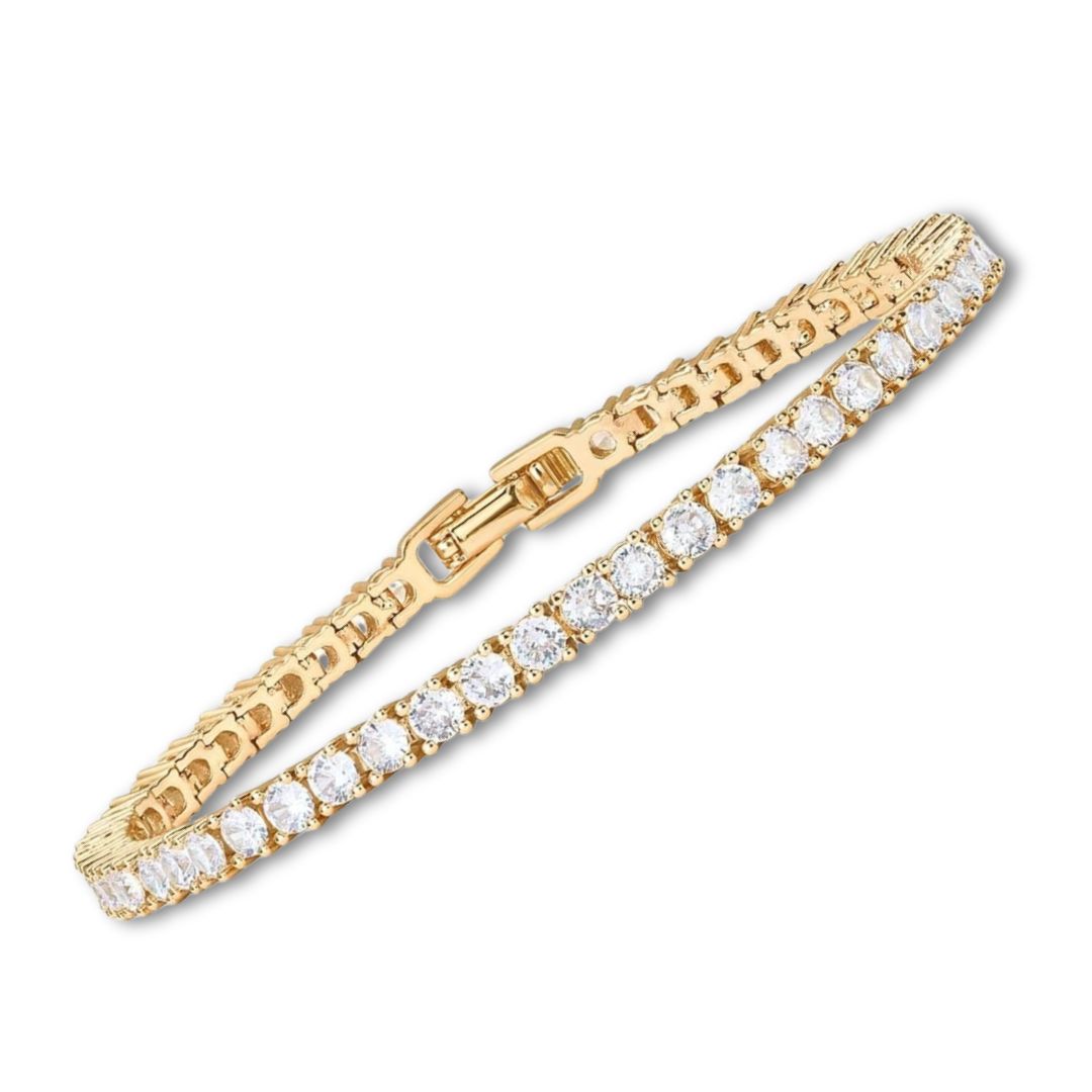 Tennis bracelet | Gold by Harrison & James - bracelet product image 1