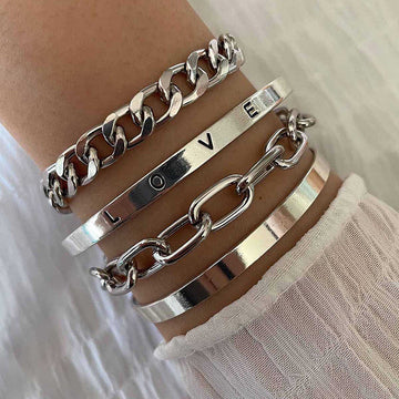 Elan Mercer Bracelet Set | White Gold by Harrison & James - bracelet product image 1