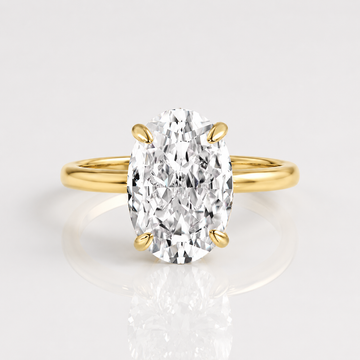 OVAL DIAMOND SOLITAIRE RING by Harrison & James - ring product image 1