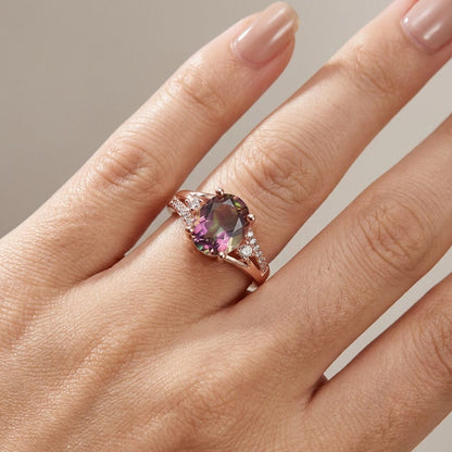 MYSTIC TOPAZ ROSE GOLD RING by Harrison & James - ring product image 2