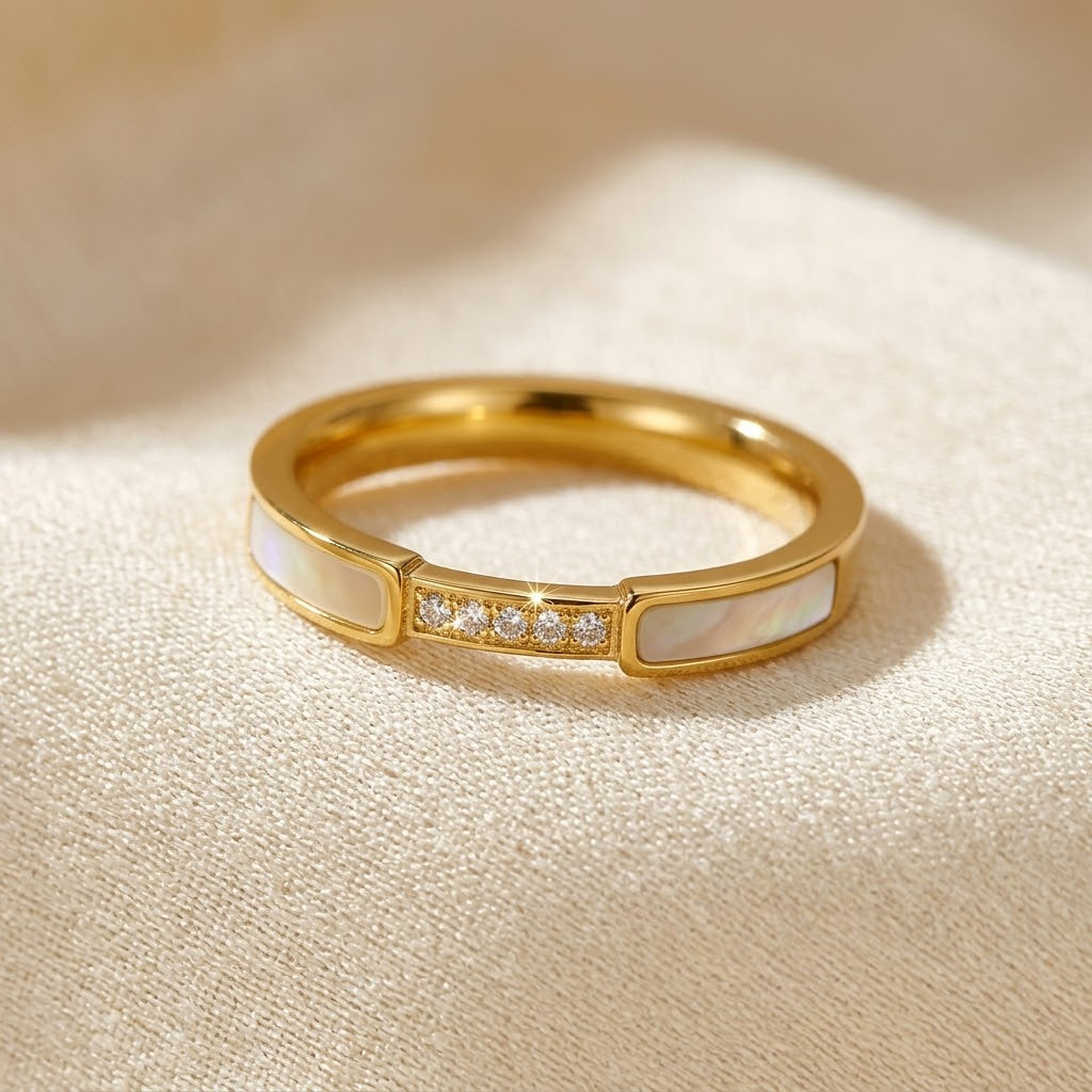 Gold Inlay Band Ring by Harrison & James - ring product image 1
