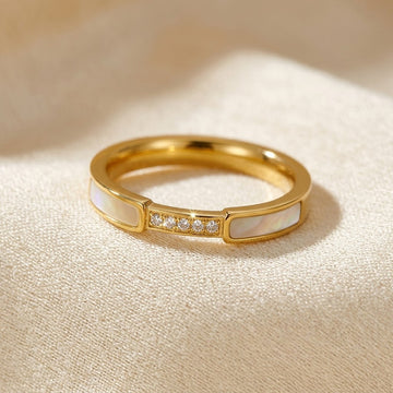 Gold Inlay Band Ring by Harrison & James - ring product image 1