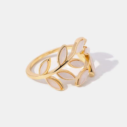 Gold Leaf Motif Ring by Harrison & James - ring product image 6