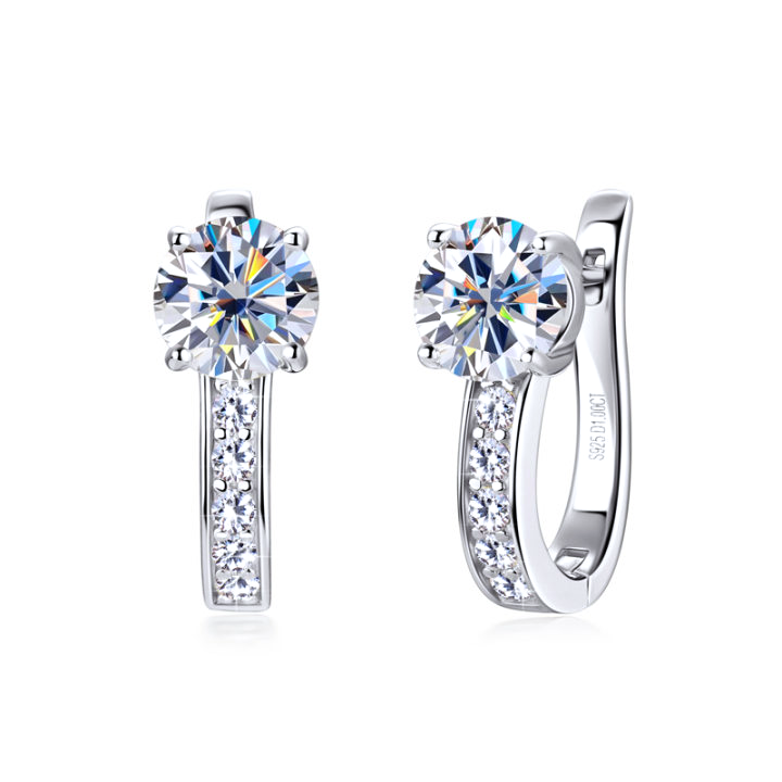Channel Huggie Earrings | Gold by Harrison & James - earrings product image 2