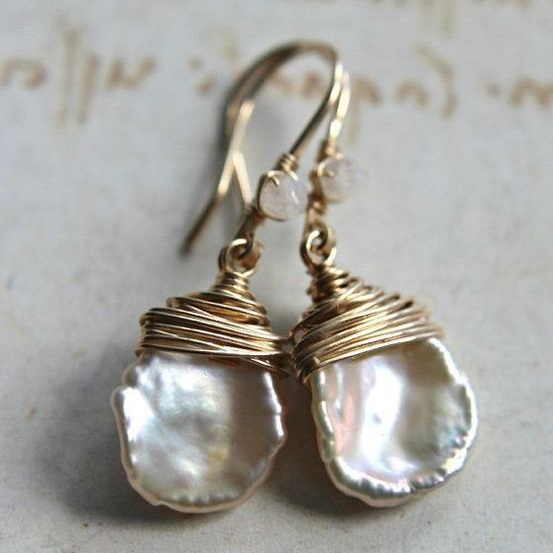 Vintage Barroque Pearl Drop Earrings by Harrison & James - earrings product image 1