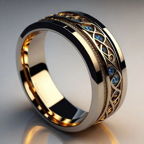 Golden Infinity Ring Vintage by Harrison & James - ring product image 1