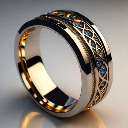 Golden Infinity Ring Vintage by Harrison & James - ring product image 1