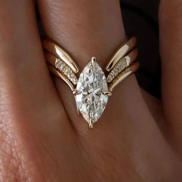 Drop Crown Gold Ring by Harrison & James - ring product image 1