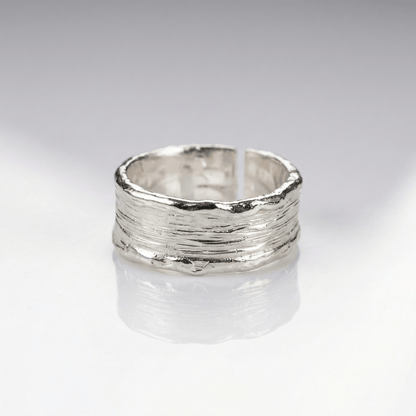 HANDMADE GOLD SILVER TWO TONE RING - (ADJUSTABLE) by Harrison & James - ring product image 3