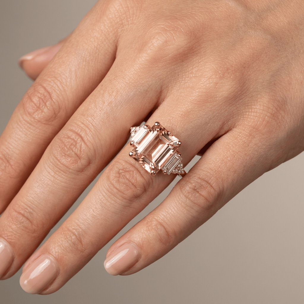 SILVER DIAMOND TRIO RING by Harrison & James - ring product image 4