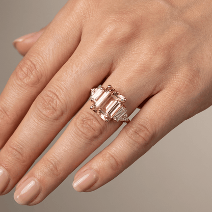 SILVER DIAMOND TRIO RING by Harrison & James - ring product image 4