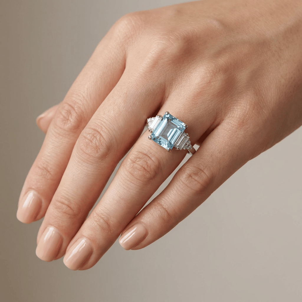 SILVER DIAMOND TRIO RING by Harrison & James - ring product image 6