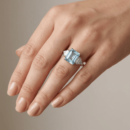 SILVER DIAMOND TRIO RING by Harrison & James - ring product image 6