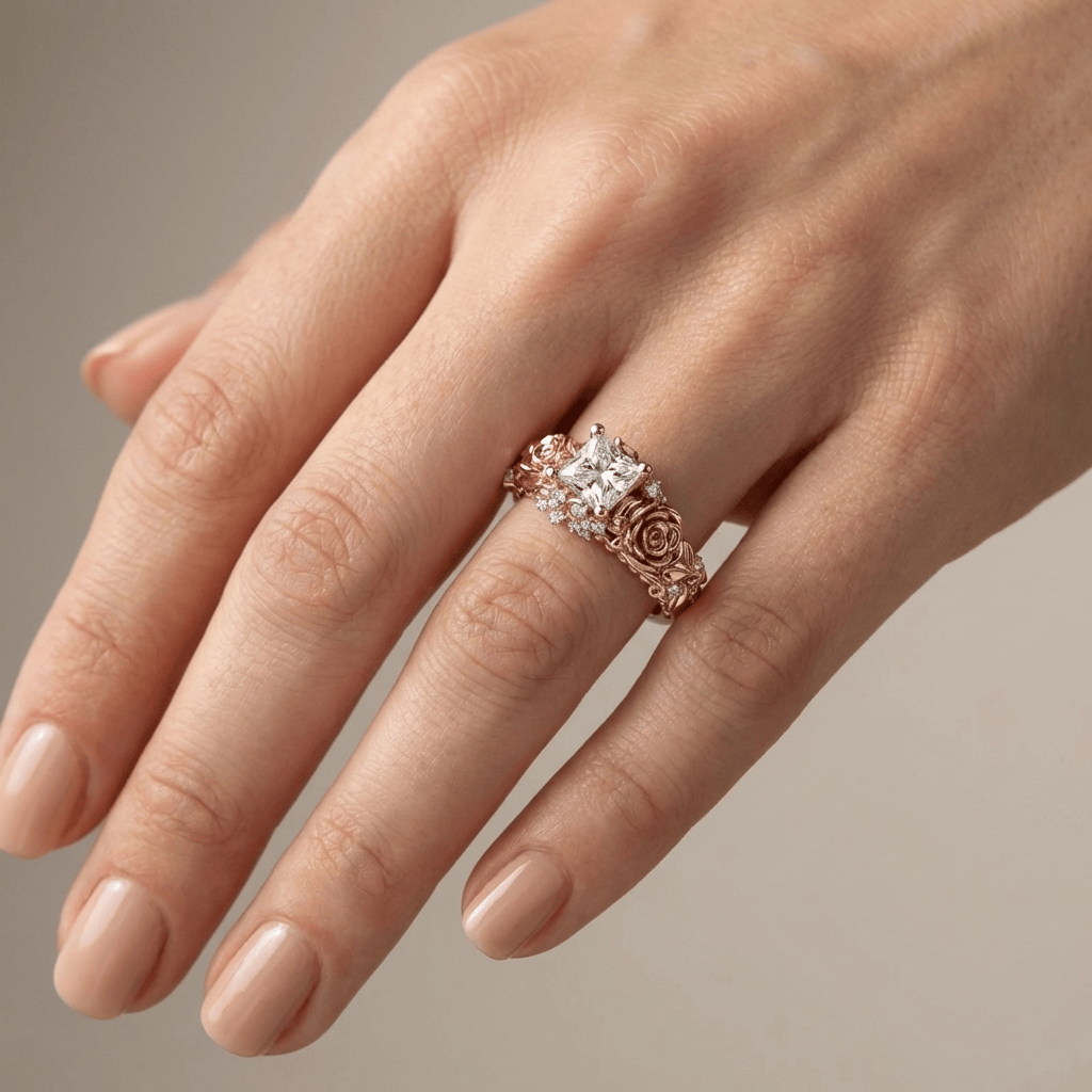 ROSE & ZIRCON VINTAGE RING by Harrison & James - ring product image 2
