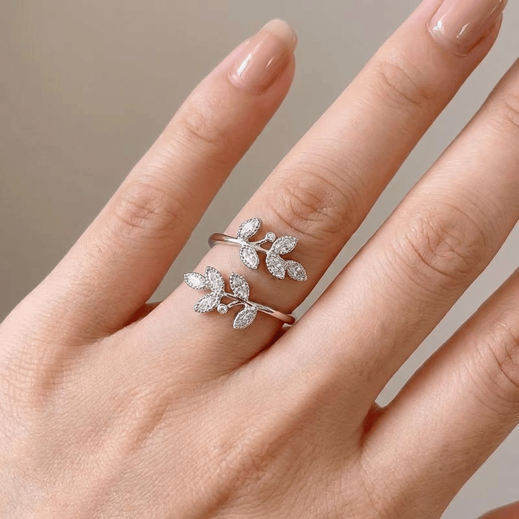 GOLD LEAF WRAP RING - (ADJUSTABLE) by Harrison & James - ring product image 4