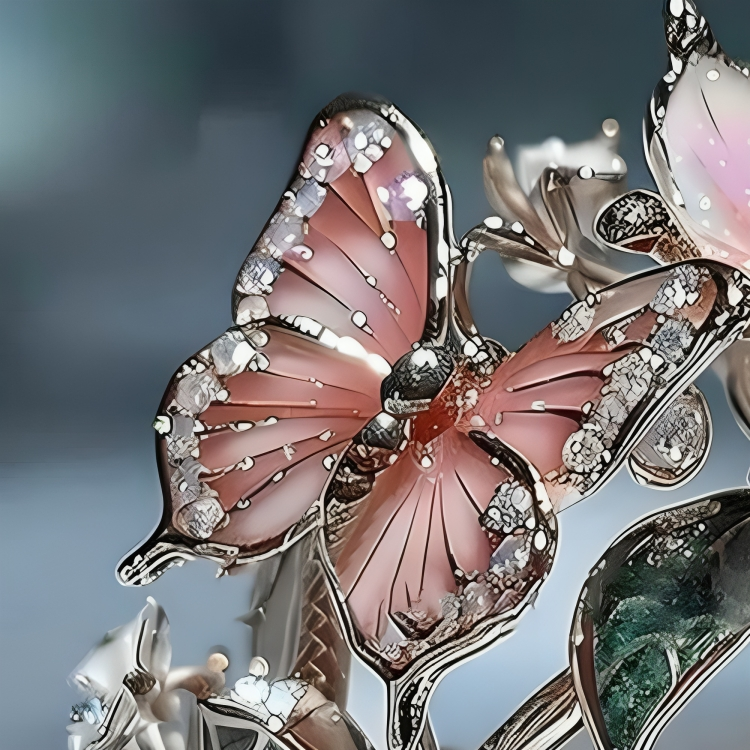 Croia™ | Butterfly Ring with Zirconia by Harrison & James - ring product image 2