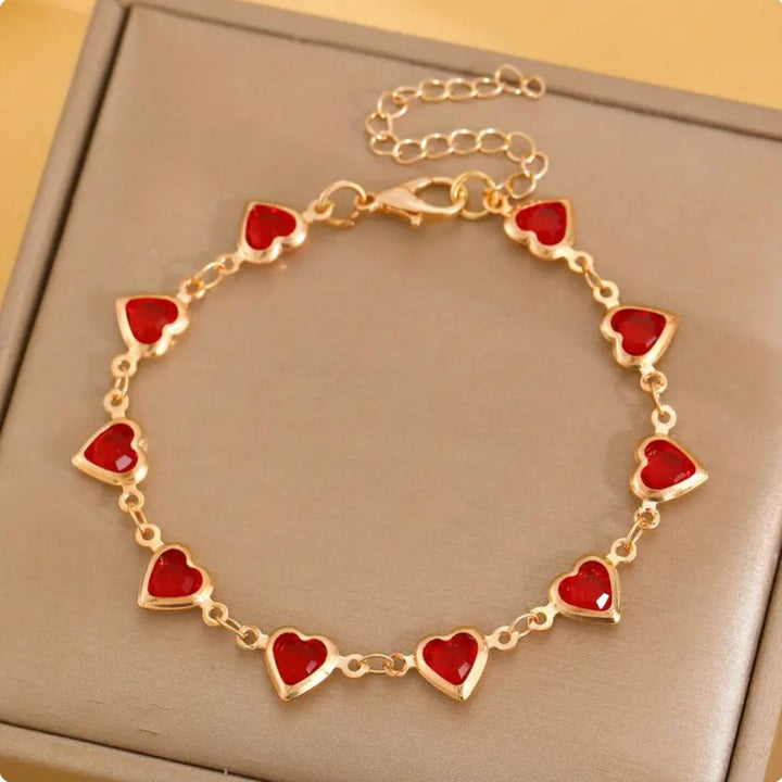 Ophelyra Garnetelle Bracelet Gold by Harrison & James - bracelet product image 1